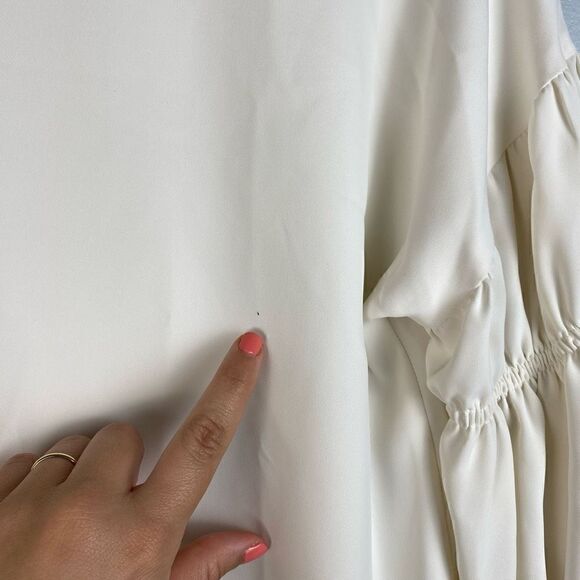 Amanda Uprichard Gathered Long Sleeve Blouse - Picture 6 of 8